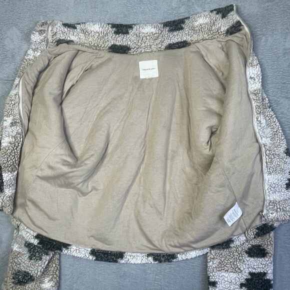 Thread + Supply Sherpa Fluffy Fleece Aztec Jacket Womens Sz XL Boho Southwest - Picture 5 of 14